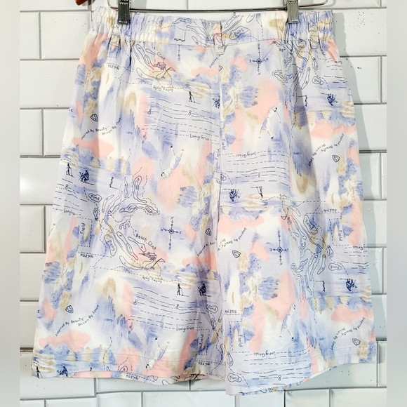 Nwt Line-Up For Sport Ladies High Waist Shorts Bermuda Style Golf Beach Club Gra - Picture 3 of 6